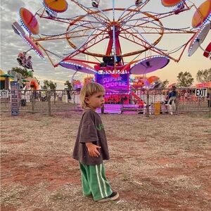 ZIGGY ZAZA twin stripe terry pant, verde